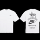 Nike X Stussy The Wide World Tribe T-Shirt White