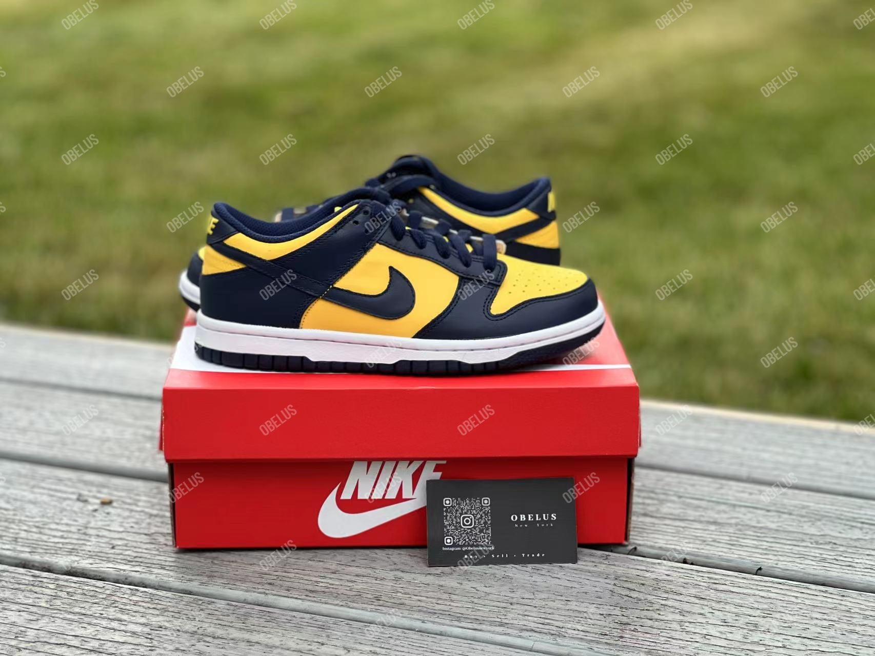 ナイキ ダンクLOW ミシガン NIKE DUNK MICHIGAN - メンズ